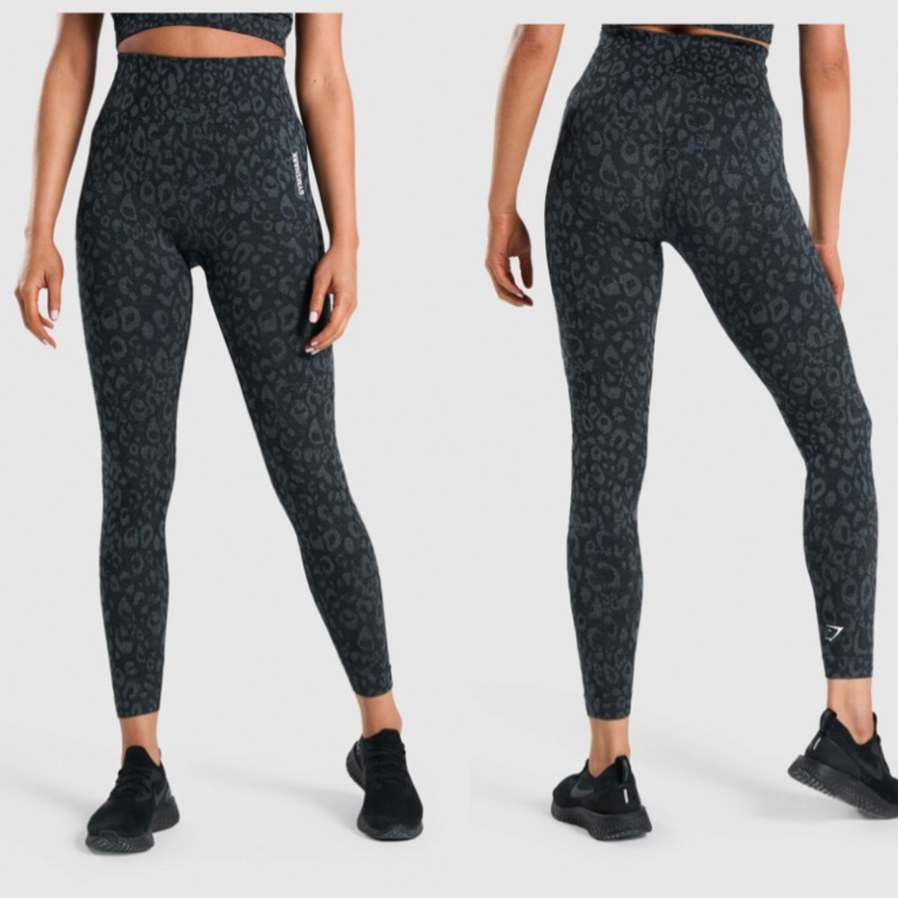 Gymshark Adapt Animal Seamless - Black Leopard/Cheetah